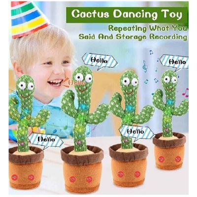 Picture of Electric Dancing Talking Cactus Toy with 120 Songs