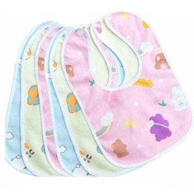 Picture of Soft Cotton Baby Feeding Bibs – 1 Pc