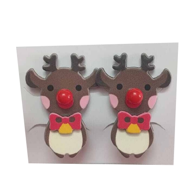 Picture of Anallergic Resin Elk Stud Earrings for Women – 1 Pair - 3 MM