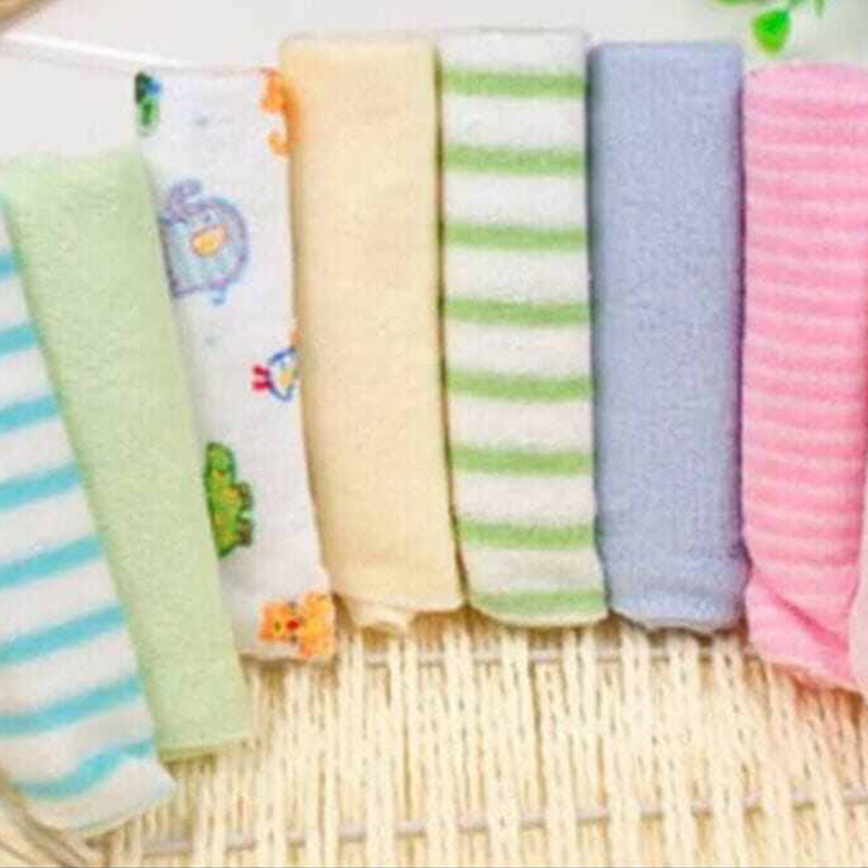 Picture of Soft Cotton Baby Handkerchief / Towel – 8 Pcs Pack