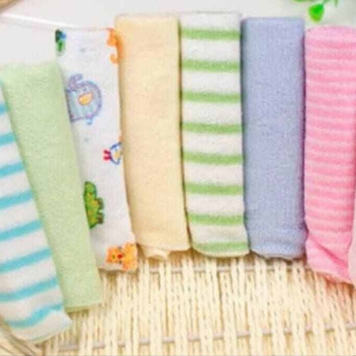 Picture of Soft Cotton Baby Handkerchief / Towel – 8 Pcs Pack