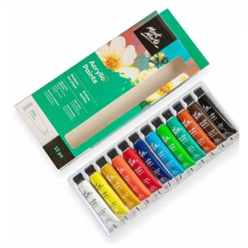 Picture of Mont Marte Acrylic Paint Set – 12 Pieces