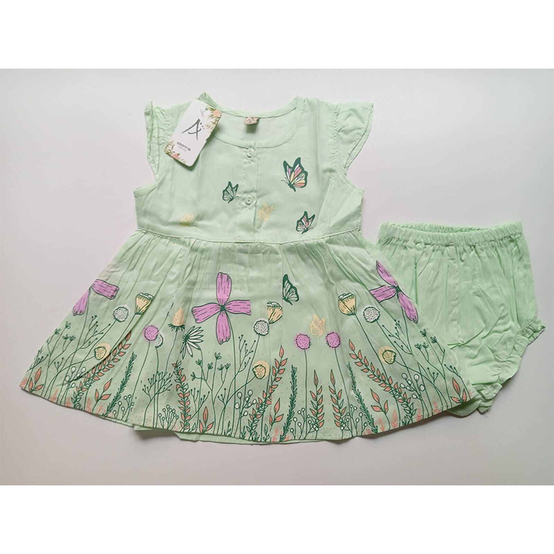 Picture of Baby Girls Cotton Frock Set – 0–15 Months