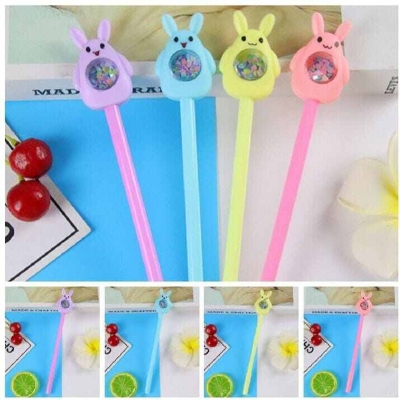 Picture of Easter Bunny Sequins Gel Pens – 4 Pcs