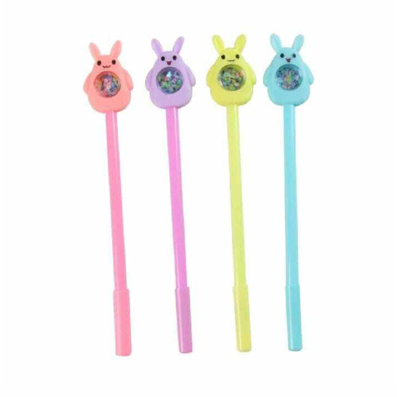 Picture of Easter Bunny Sequins Gel Pens – 4 Pcs