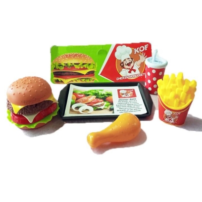 Picture of Burger Set Pretend Play Toy – 4 Pcs