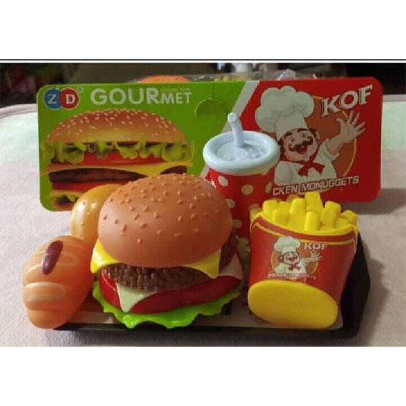 Picture of Burger Set Pretend Play Toy – 4 Pcs