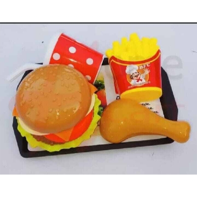 Picture of Burger Set Pretend Play Toy – 4 Pcs