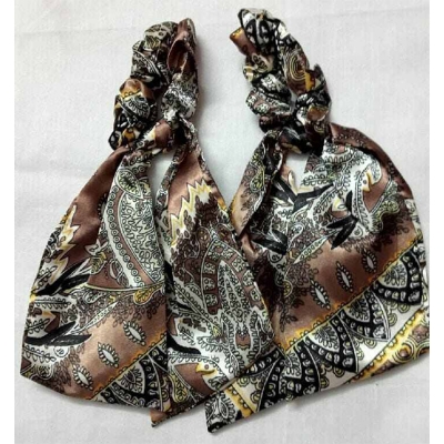 Picture of Korean Rose Green Oil Painting Style Ribbon Headband for Women