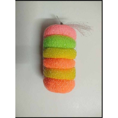 Picture of Round Plastic Scrubber Set of 6 – Multicolor