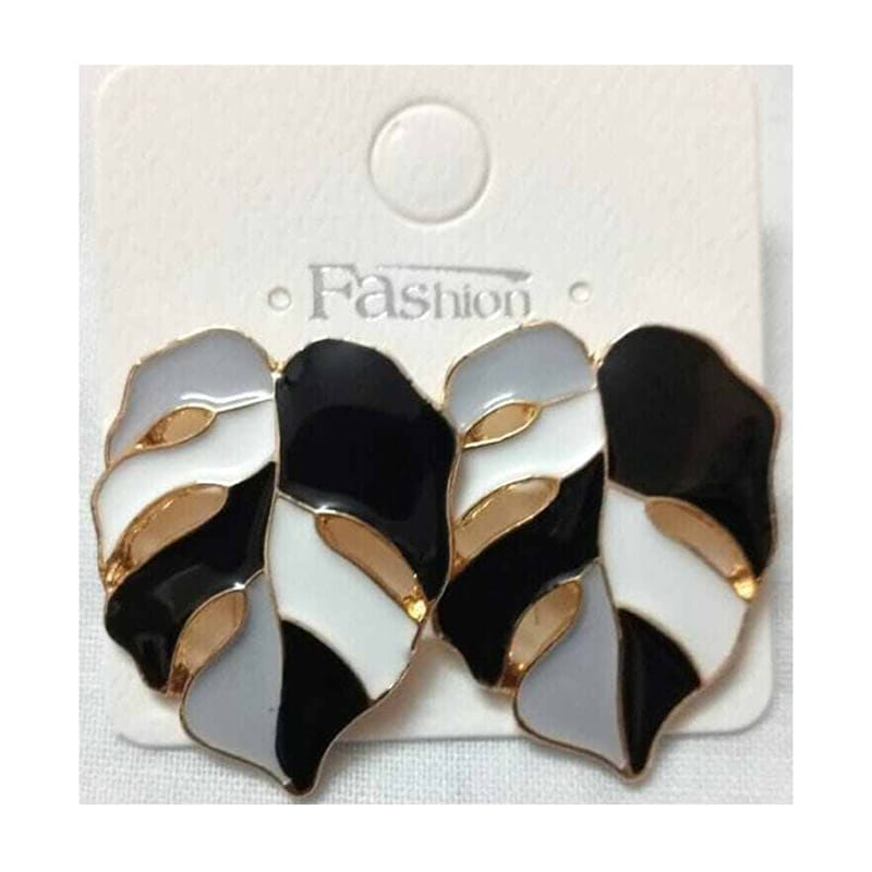 Picture of Silver Needle Korean Leaf Drop Earrings – 1 Pair