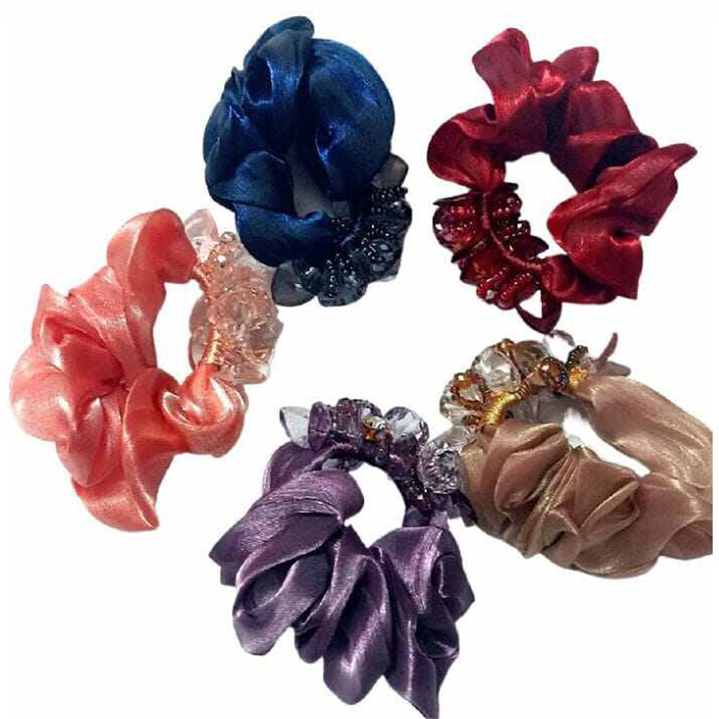 Picture of Starry Organza Scrunchie / Hair Band for Women – 1 Pc