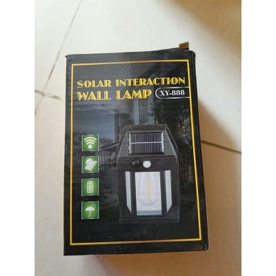 Picture of High Quality Solar Outdoor Wall Lamp LED Solar Tungsten Garden Light for Outdoor Yard Patio Garden - Black