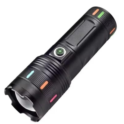 Picture of High Power Super Bright White Laser LED Flashlight! 🔦 - Black