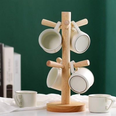 Picture of Cup Holder Mug Holder Cofee Cup Holder Key ring Holder Stand SMH10-Brown