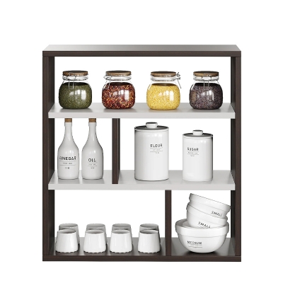 Picture of Kitchen storage rack multi Functional Kitchen Rack organizer Shelve Jar Rack Storage Shelf Cabinet Stand SPKO11