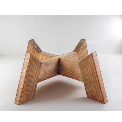 Picture of Plant Pot Holder Flower Pot Holde Bonsai Holder Rack Wood Stand SPPH010-Brown