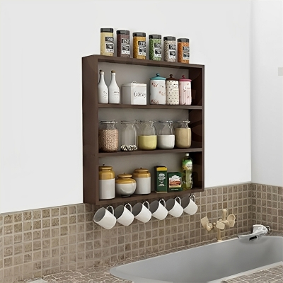 Picture of Kitchen storage rack multi Functional Kitchen Rack organizer Shelve Jar Rack Storage Shelf Cabinet Stand SPKO13-White
