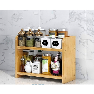 Picture of Kitchen storage rack multi Functional Kitchen Rack organizer Shelve Jar Rack Storage Shelf Cabinet Stand SPKO28-Sand Brown