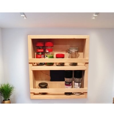Picture of Kitchen storage  rack multi Functional Kitchen Rack organizer Shelve Jar Rack Storage Shelf Cabinet Stand SPKO34-Brown