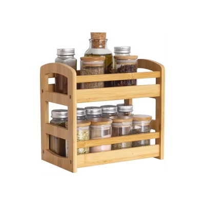 Picture of Kitchen storage  rack multi Functional Kitchen Rack organizer Shelve Jar Rack Storage Shelf Cabinet Stand SPKO29-Brown
