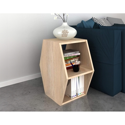 Picture of Bedside table corner table sofa side table bedroom bed side table SPBT216-Cream