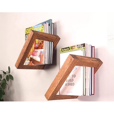 Picture of Floating Book shelf  Wall Hanging Shelves Wall Hanging Book shelf  for Living Room Bedroom Kitchen SPWL54-Brown
