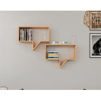 Picture of Floating Shelf Wall Hanging Shelves Wall Hanging Durable Shelves for Living Room Bedroom Kitchen SPWL53-Brown