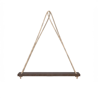 Picture of Floating Shelf Wall Hanging Shelves Wall Hanging Rope Durable Shelves for Living Room Bedroom Bathroom Kitchen SPWL50-Coffee 1 pcs