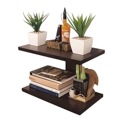 Picture of Wall Shelves Router shelf Floating Shelf Wall Hanging Shelves TV Wall Mount Stand  SPWL63-Coffee