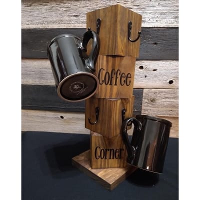 Picture of Cup Holder Mug Holder Cofee Cup Holder Key ring Holder Stand SMH11-Brown