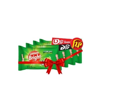 Picture of Lemon Bright Dishwashing Bar 100gm (Buy 3 Get 1 Free)