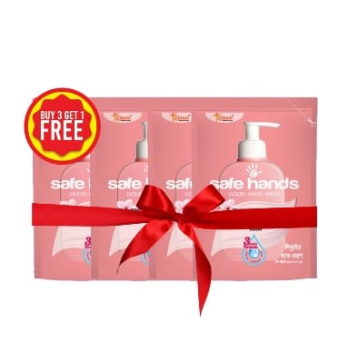 Picture of Safe Hands Liquid Hand Wash (Refill) - Pink 170ml Free (Buy 3 Get 1 Free)