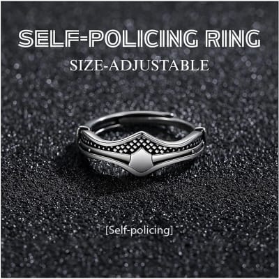 Picture of Self-Policing Ring One Size, Color-Silver