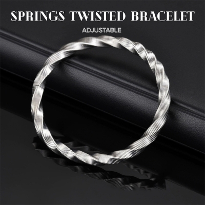 Picture of Springs Twisted Bracelet Color-Black