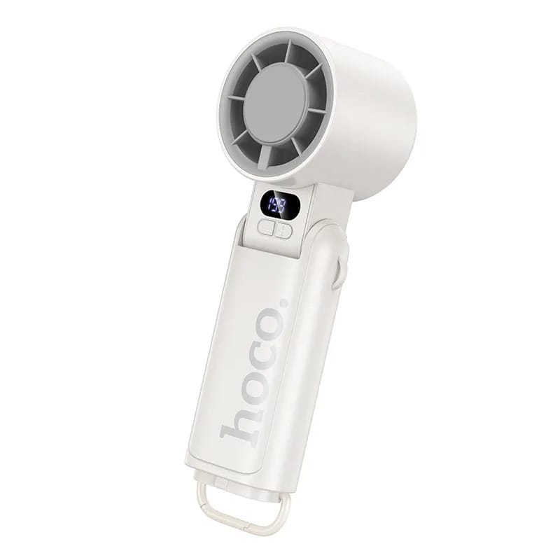 Picture of Hoco HX603 Foldable Portable Hand Fan – 3-Speed Rechargeable Personal Cooling for Bangladesh - White