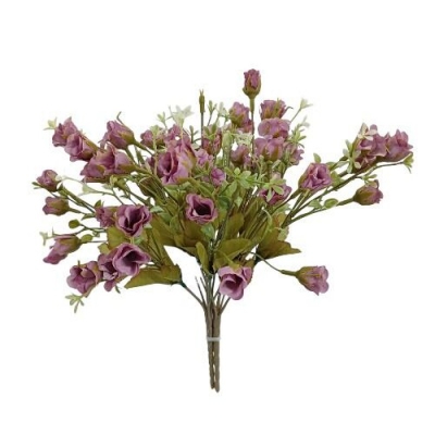 Picture of "Artificial Chrysanthemum Bunch with Silk Flowers, 25-28 Multicolor Blooms per Stick, 2 Sticks, 32x20 cm, Realistic Design for Home Décor, Wedding, and Garden Decoration, Fabric and Plastic."-Multicolor