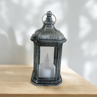 Picture of "Battery-Powered 14cm Christmas Lantern - Multi-Color Lighted Wind Lamp | Ideal for Ramadan Kareem and Holiday Decorations"-Multicolor