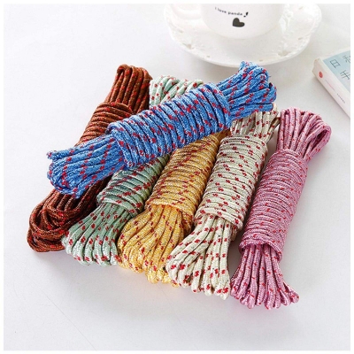 Picture of Clothesline Thick Nylon Quilt Rope 20M OPP Bag Outdoor Clothes Drying Rack - Hanger-Multicolor