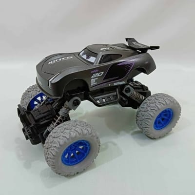 Picture of Monster Trucks Toy, Off-Road Die-cast Vehicle Pull Back Cars for Kids, Inertia Car Toys for Boys Girls Toddler Gifts Mechanical Series - Black-Black