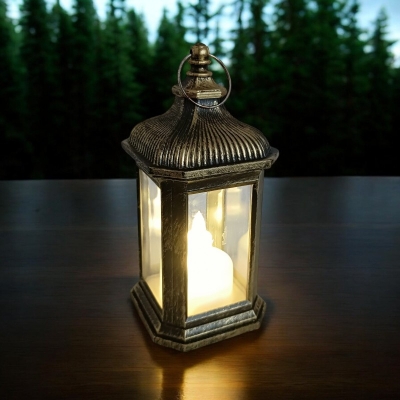Picture of "Battery-Powered 14cm Christmas Lantern - Multi-Color Lighted Wind Lamp | Ideal for Ramadan Kareem and Festive Home Decor"-Multicolor