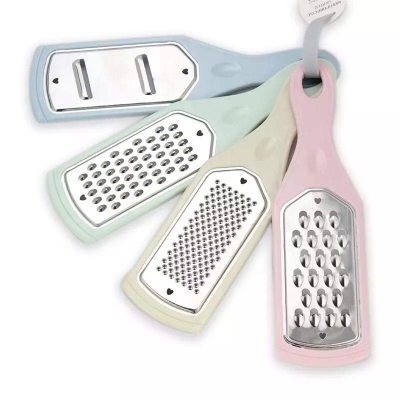 Picture of 4 Pieces Multifunctional Cheese Grater  Potato Vegetable Slicer-Multicolor