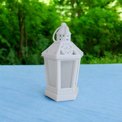 Picture of "14cm LED Lantern Wind Light for Ramadan - Multi-Color ABS Plastic Candle Lamp | Perfect for Islamic Party Decor and Ramadan Kareem Gifts"-Multicolor