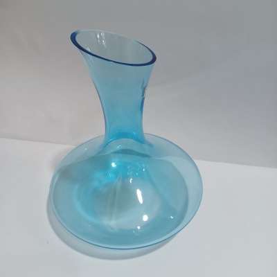 Picture of Whiskey Decanter Wine Decanter Crystal color Wine Decanter - 100% Hand Blown Lead-Free Crystal Glass Red Wine Carafe Wine Gift (Color : blue)-Blue