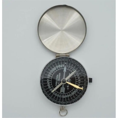Picture of 1 pcs Metal Islamic Qibla Compass to Find Prayer Direction to Mecca-Silver
