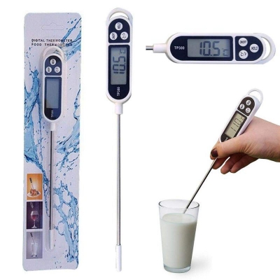Picture of Household Kitchen Liquid Food Oil and electronic food thermometer Milk Digital Probe Temperature Electronic Thermometer for Cooking-White