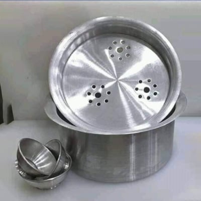 Picture of 3 pcs steamed pita pot and1  pcs big size Steamed pita making machine for winter-Silver