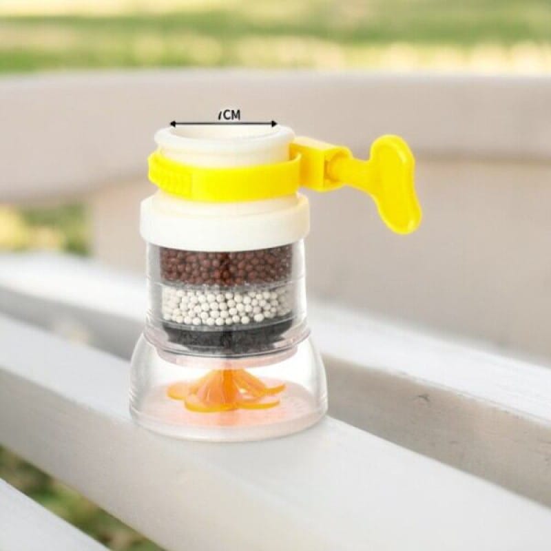 Picture of Adjustable Yellow Faucet Filter, Water-Saving Tap Water Filter for Kitchen Sink (1 Piece)-Multicolor