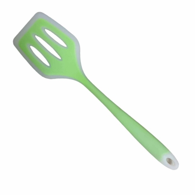 Picture of Korean Version Silicone Frying Pan Turner Spatula - Non-Stick Cooking Shovel, Multicolor, 1 Piece-Green