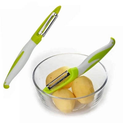Picture of Vegetables Peeler Vegetables, Potato peelers, Vegetable slicers, Fruit Melon planers, Grater, Kitchen Gadgets, Flat and Serrated Shapes Peeler-Multicolor